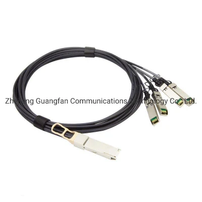 光ファイバー 40g Qsfp+ ～ 4× SFP+ AWG30 パッシブ ダイレクト アタッチ銅線