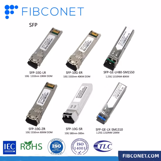 10g 1310nm Lr 光学シングルモード光ファイバトランシーバモジュール SFP